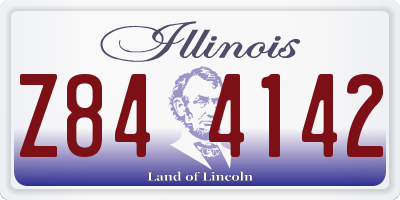 IL license plate Z844142