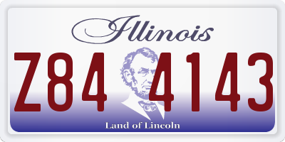 IL license plate Z844143