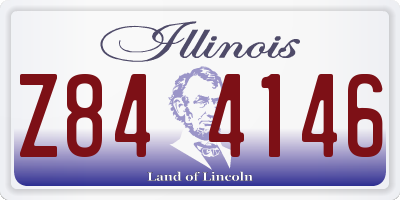 IL license plate Z844146