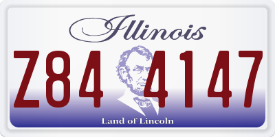 IL license plate Z844147