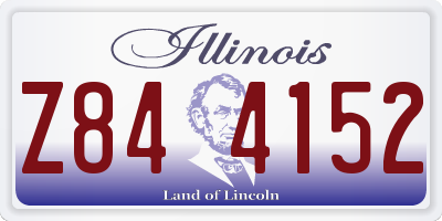 IL license plate Z844152