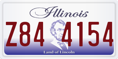 IL license plate Z844154