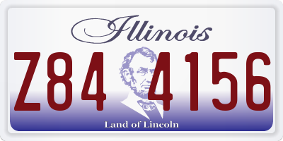 IL license plate Z844156