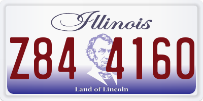 IL license plate Z844160