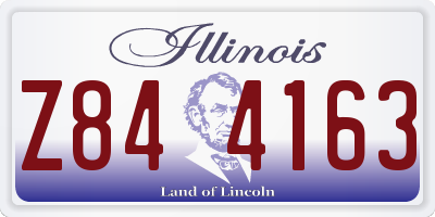 IL license plate Z844163