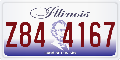 IL license plate Z844167