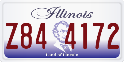 IL license plate Z844172
