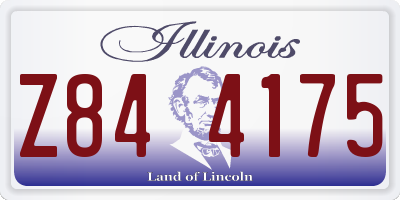 IL license plate Z844175