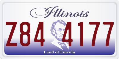 IL license plate Z844177