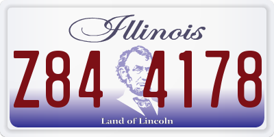 IL license plate Z844178