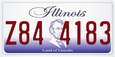 IL license plate Z844183