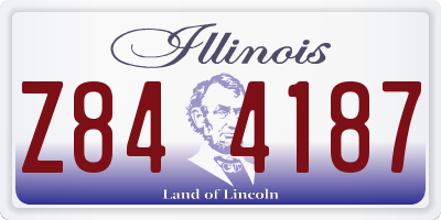 IL license plate Z844187