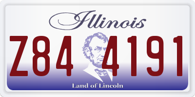 IL license plate Z844191