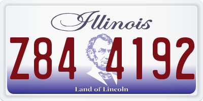 IL license plate Z844192