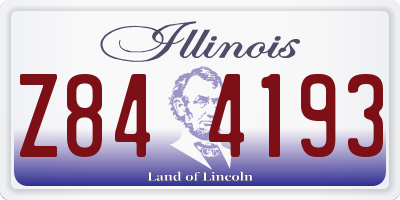 IL license plate Z844193