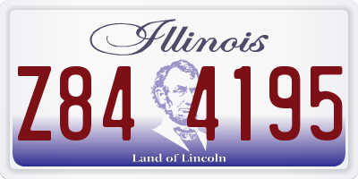 IL license plate Z844195