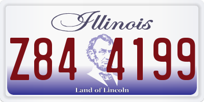 IL license plate Z844199