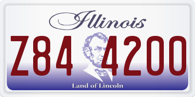 IL license plate Z844200