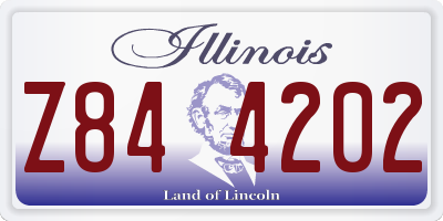 IL license plate Z844202