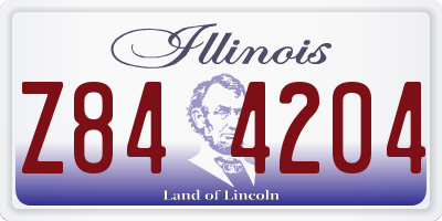 IL license plate Z844204