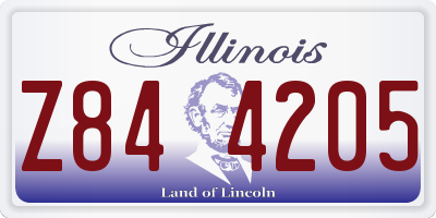 IL license plate Z844205