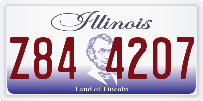 IL license plate Z844207