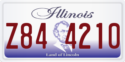 IL license plate Z844210