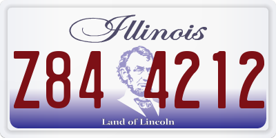 IL license plate Z844212