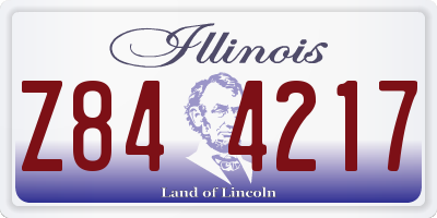 IL license plate Z844217