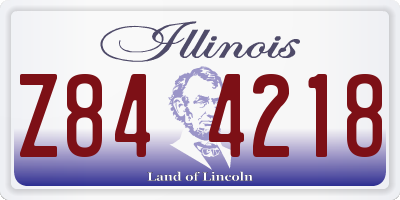 IL license plate Z844218