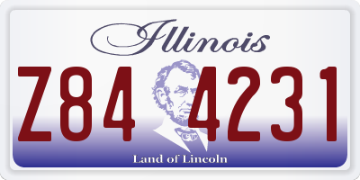 IL license plate Z844231