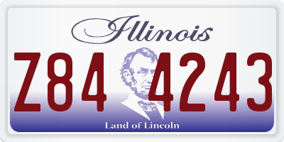 IL license plate Z844243