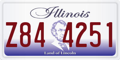 IL license plate Z844251