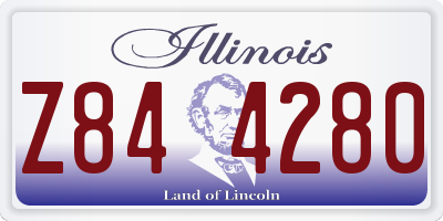 IL license plate Z844280