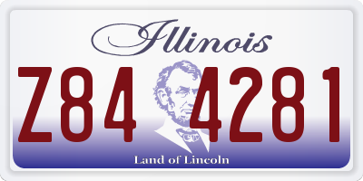 IL license plate Z844281