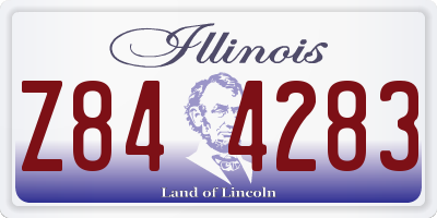 IL license plate Z844283