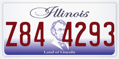 IL license plate Z844293