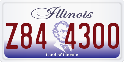 IL license plate Z844300