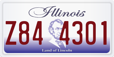IL license plate Z844301