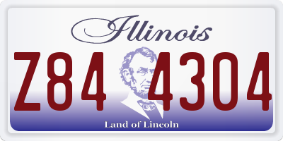IL license plate Z844304