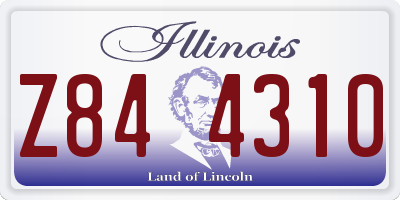 IL license plate Z844310