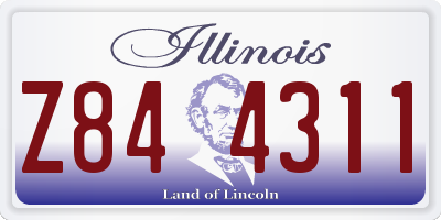 IL license plate Z844311