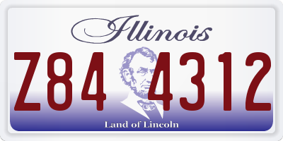 IL license plate Z844312