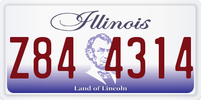 IL license plate Z844314