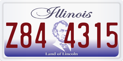 IL license plate Z844315