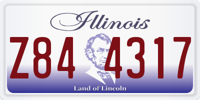 IL license plate Z844317