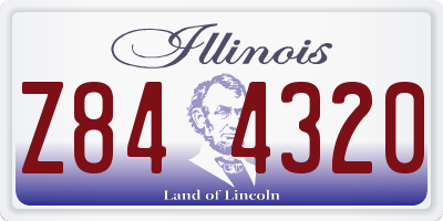 IL license plate Z844320