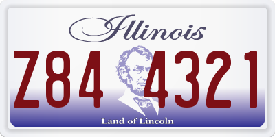 IL license plate Z844321