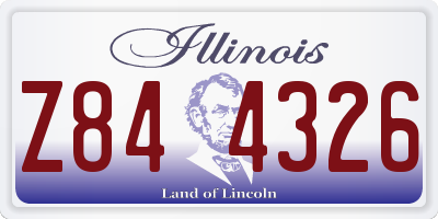IL license plate Z844326