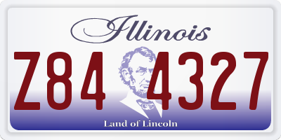 IL license plate Z844327